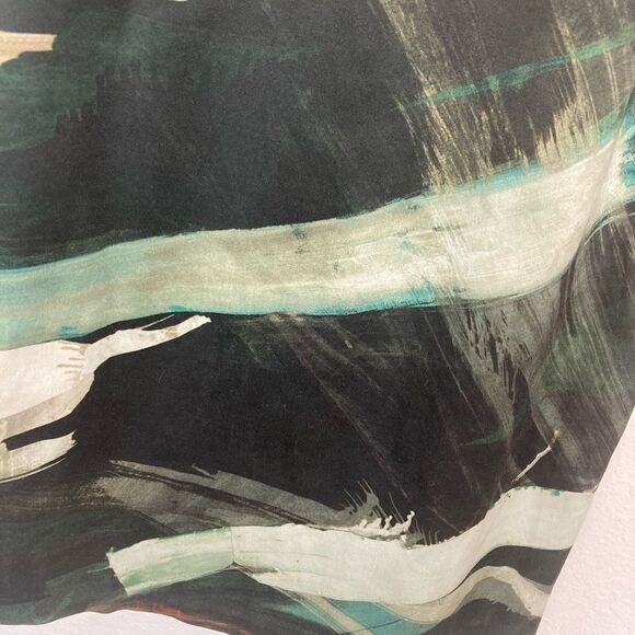 Lafayette 148 Modern Artistic Print Dress w/ back slit NWOT fully lined - Picture 7 of 11